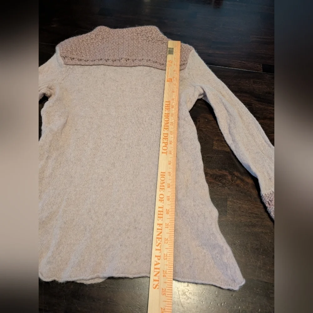 Tory Burch Alpaca/Wool Blend Knit Sweater, Women's Medium, Lavender/Mauve